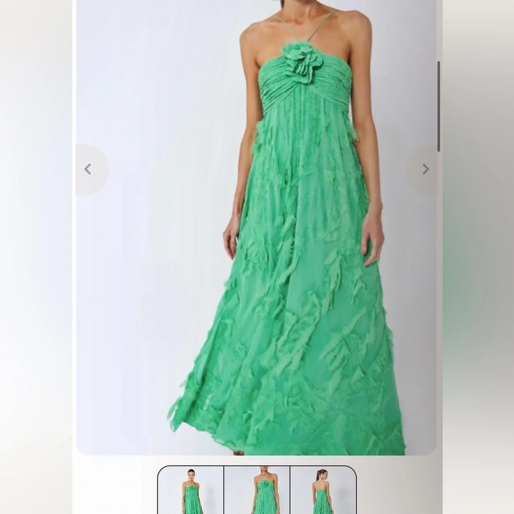 alexis sole green dress Scala 61320 Fuchsia Formal Long Prom Dress with Beadwork and Sequins main image 0
